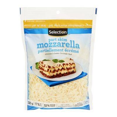 Selection Shredded Part Skim Mozzarella Cheese (320 g)