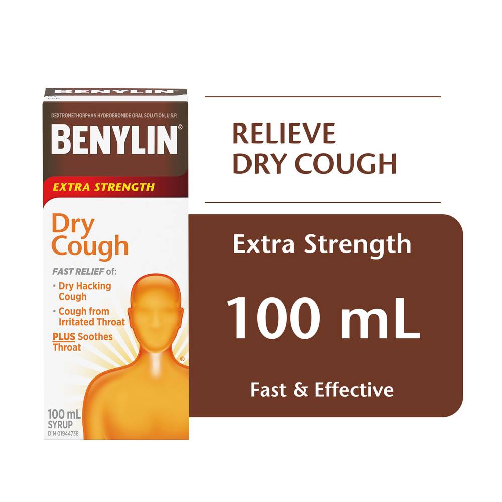 Benylin Extra Strength Dry Cough Syrup (100 ml)