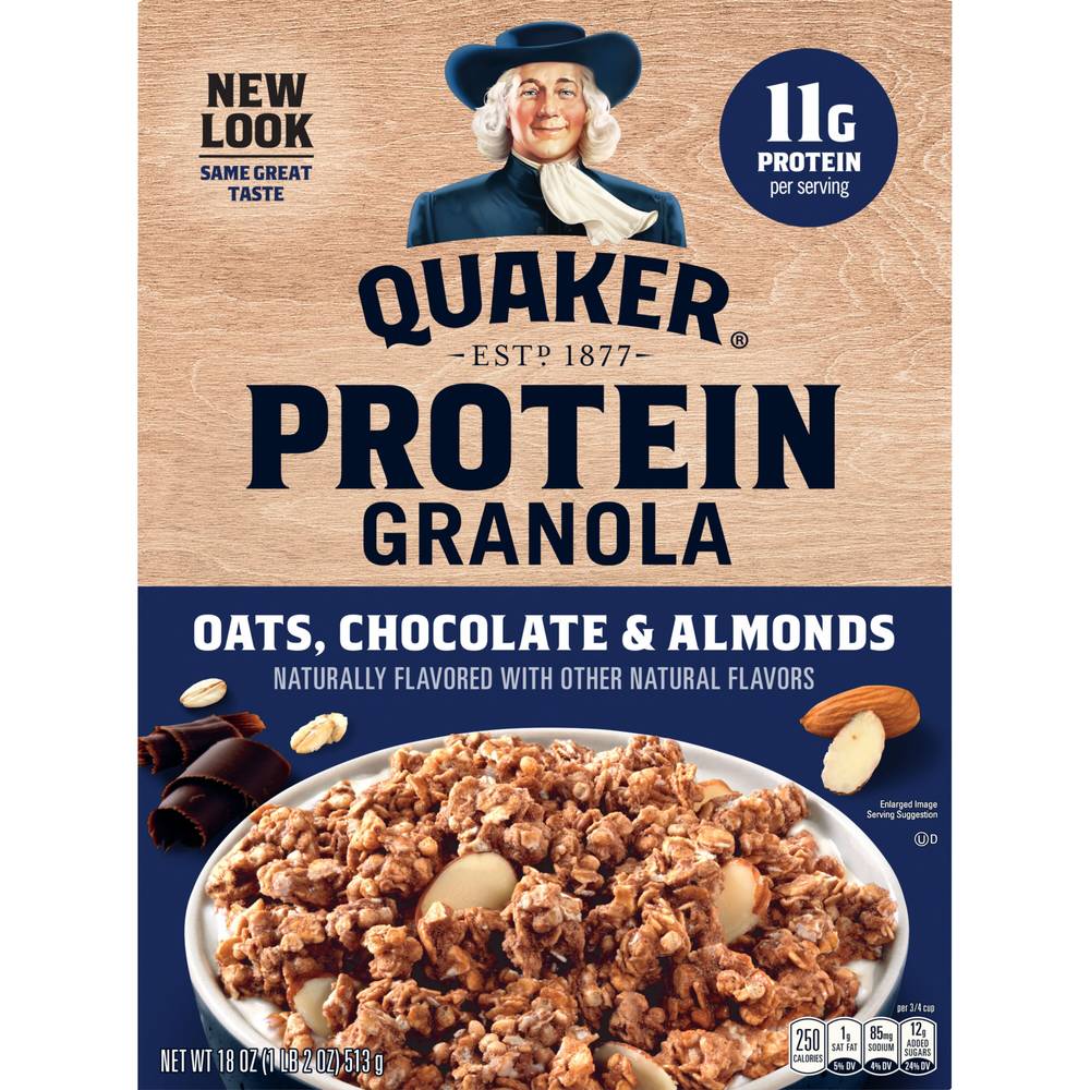 Quaker Oats Chocolate & Almonds Protein Granola