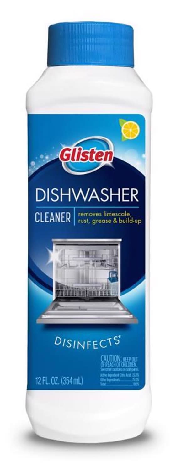 Glisten Dishwasher Lemon Scent Cleaner And Disinfectant 12 Oz 1 Pk