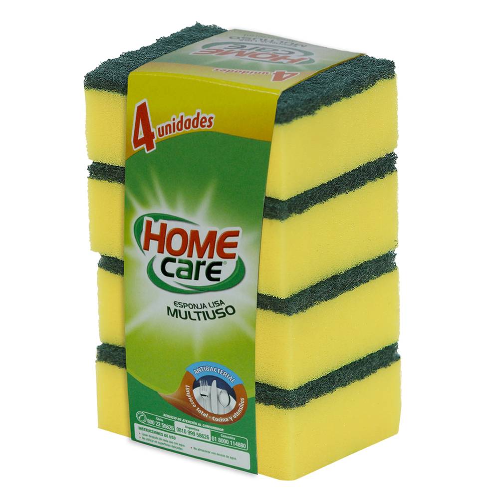 Home Care · Esponja lisa multiuso (4 un)