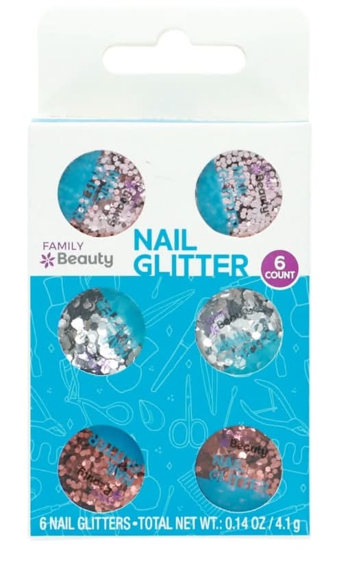 Family Beauty Nail Glitter (0.14 oz, 6 ct)