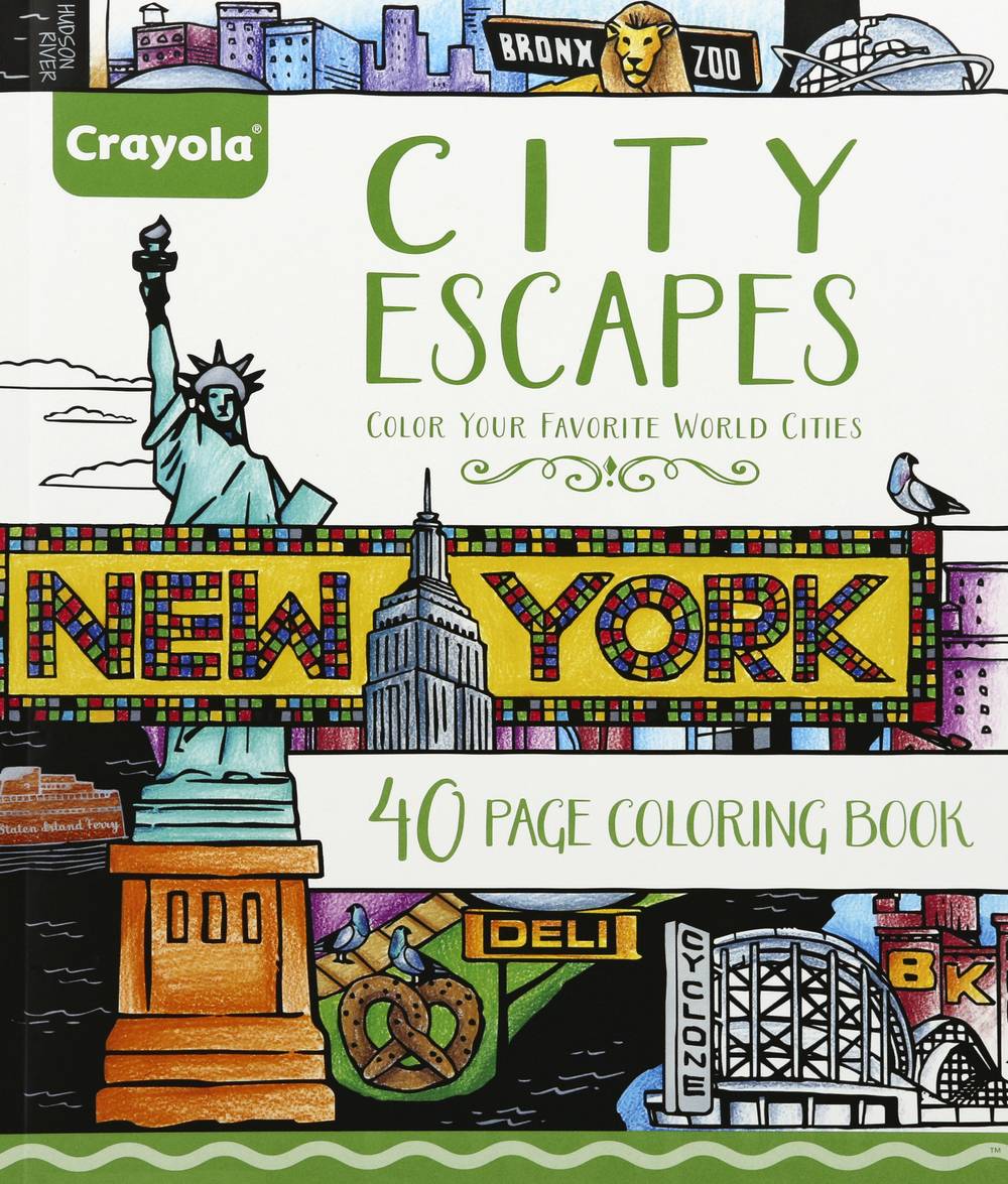 Crayola City Escapes New York Coloring Book (9.8 oz)