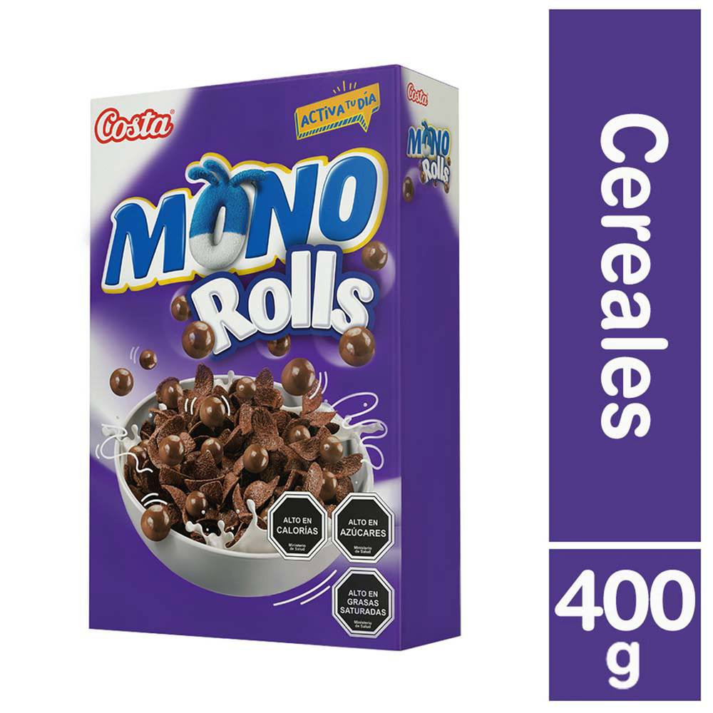 Costa cereal con rolls negros (caja 400 g)