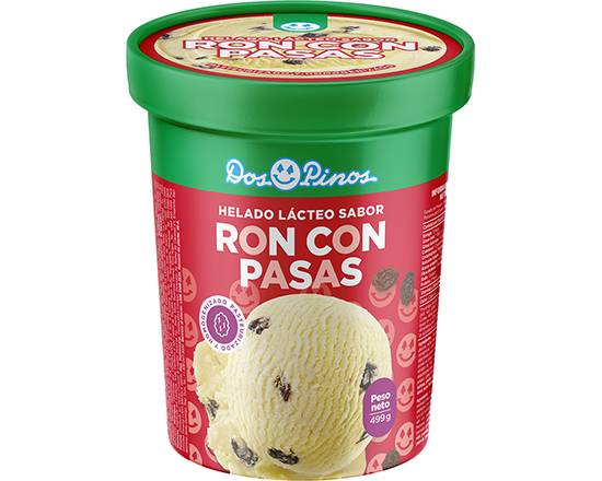 Dos pinos helado (ron con pasas) (499 g)