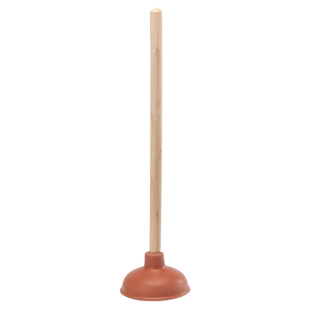 Project Source 5.31-in Red Rubber Plunger with 18-in Handle | 7505653L