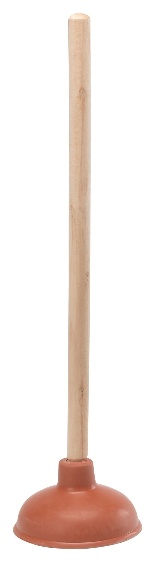 Project Source 5.3-in Red Rubber Plunger 18-in Handle