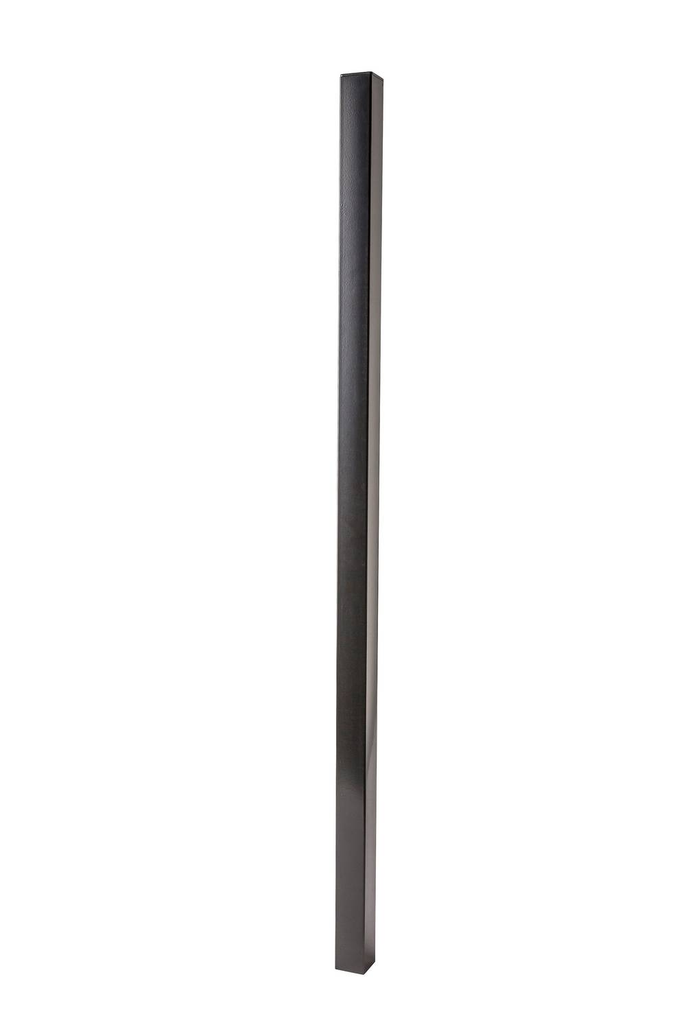 5-ft H x 2-in W Black Galvanized Steel Decorative Universal Fence Post | 58281344