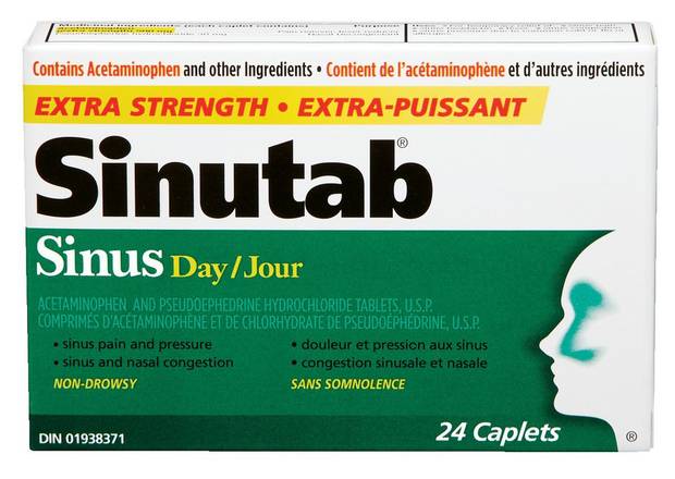 Sinutab Sinus Day Extra Strength Caplets (24 units)