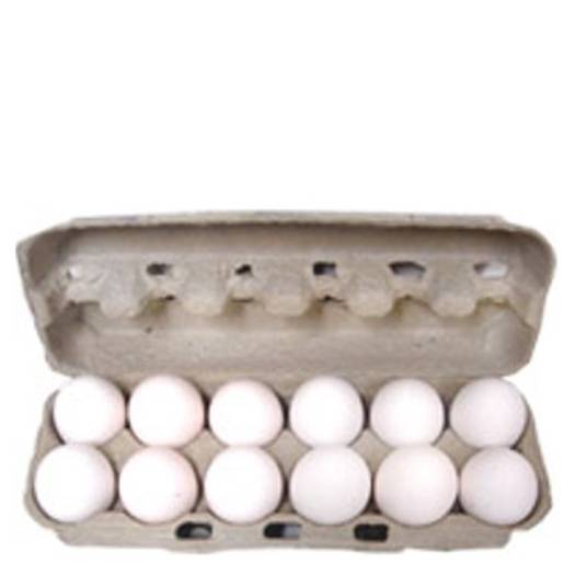 Ovos brancos tipo grande (12 un)