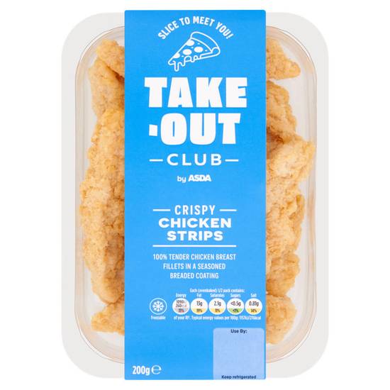 Asda Take-Out Club Crispy Chicken Strips 200g