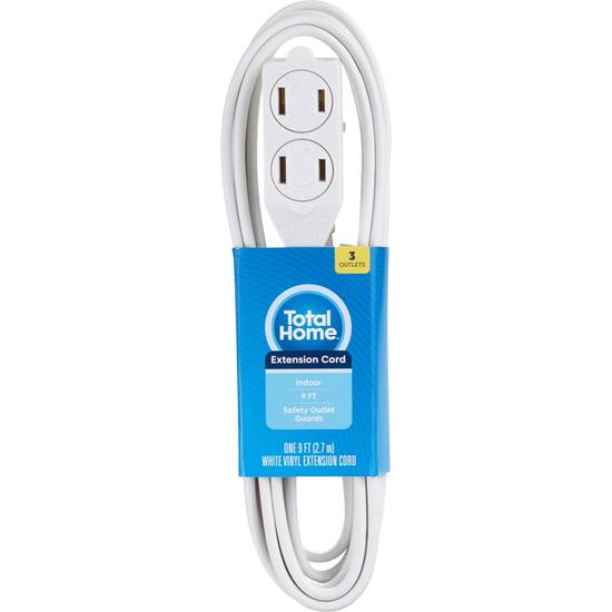 Total Home 9 Foot 3-Outlet Extension Cord