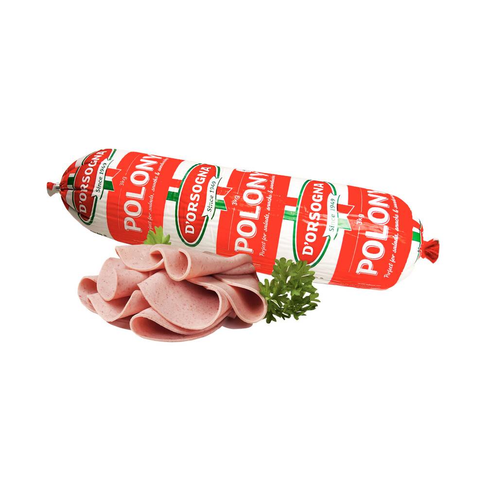 D'Orsogna Polony From The Deli Round Full approx. 125g