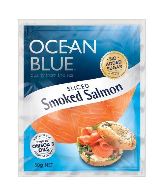 Ocean Blue Smoked Salmon Sliced 50g