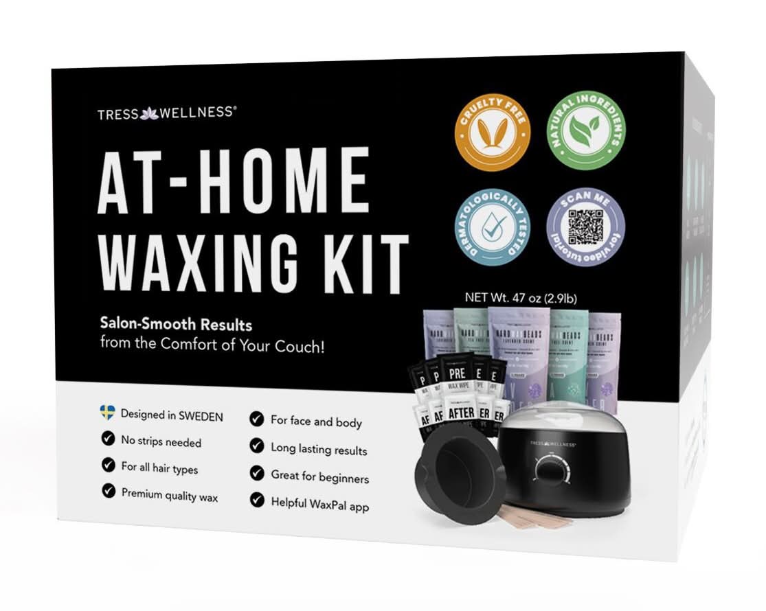 Tress Wellness At-Home Waxing Kit, Lavender-Tea Tree (47 oz)