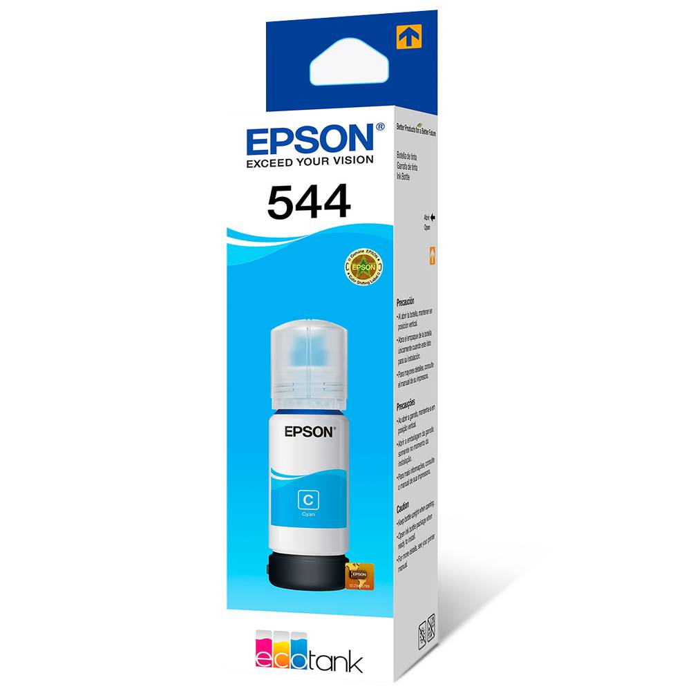 Epson tinta cian 544 (botella, 65 ml)