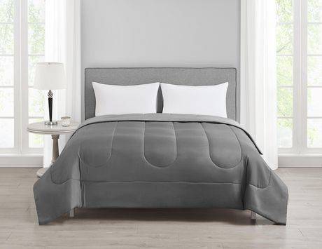 Mainstays Grey Reversible Comforter Double/Queen (1 unit)