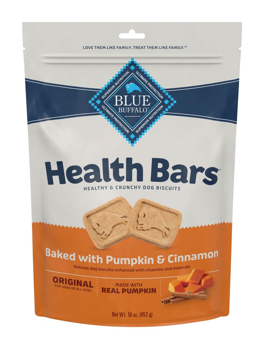 Blue Buffalo® Health Bars Pumpkin & Cinnamon Crunchy Dog Treats - 16 oz (Size: 16 Oz)