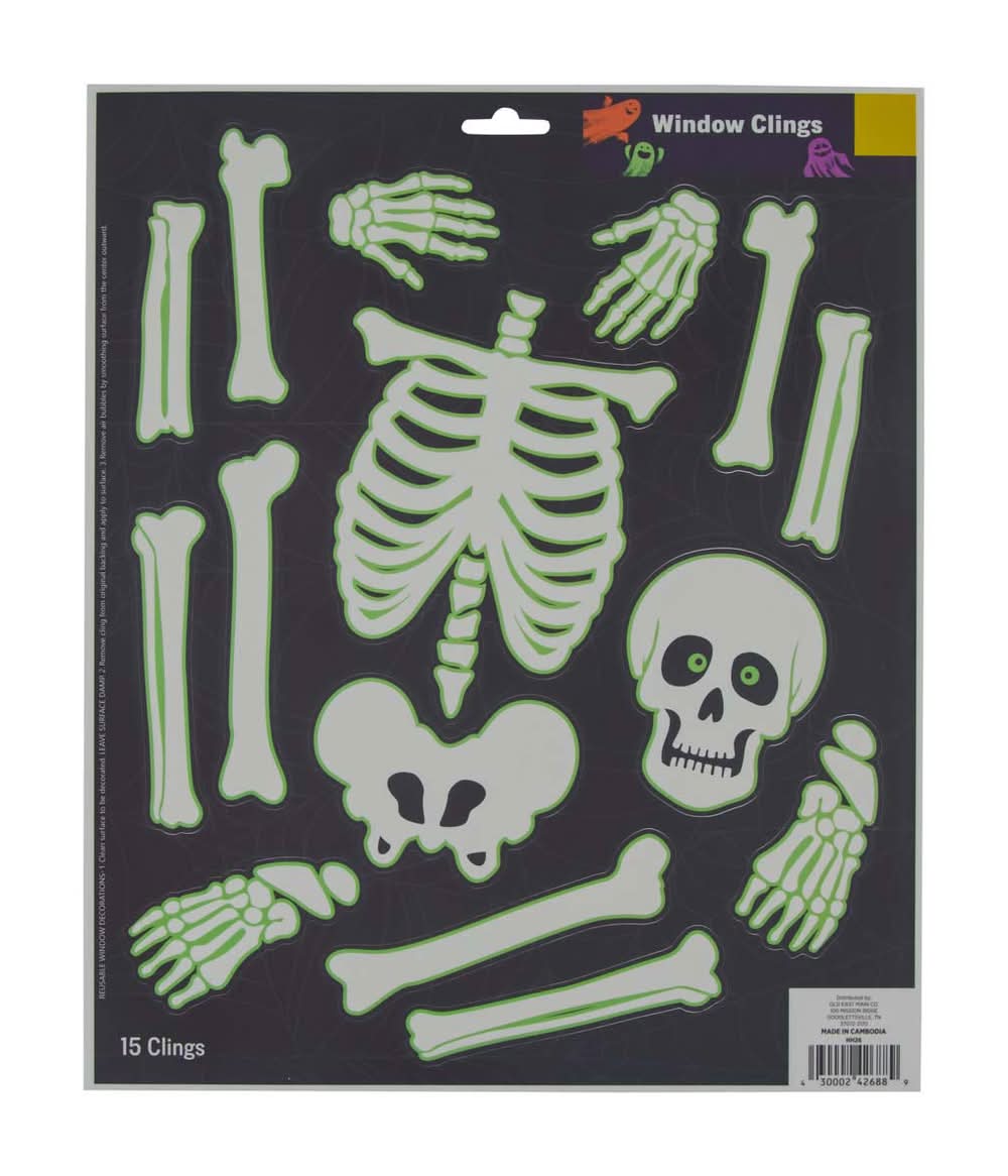 Halloween Window Spider Clings Decor