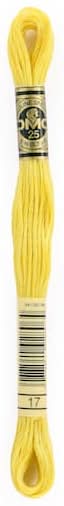 Dmc 6 Strand Embroidery Floss, Yellow