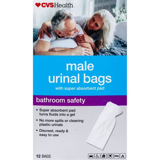 CVS Health Male Urinal Bag, 12 CT
