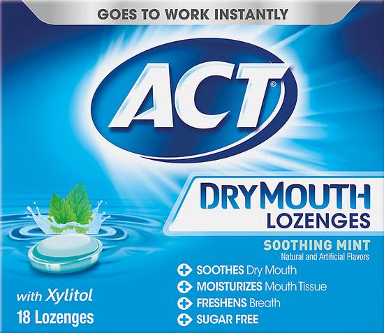 Act Dry Mouth Soothing Mint Lozenges