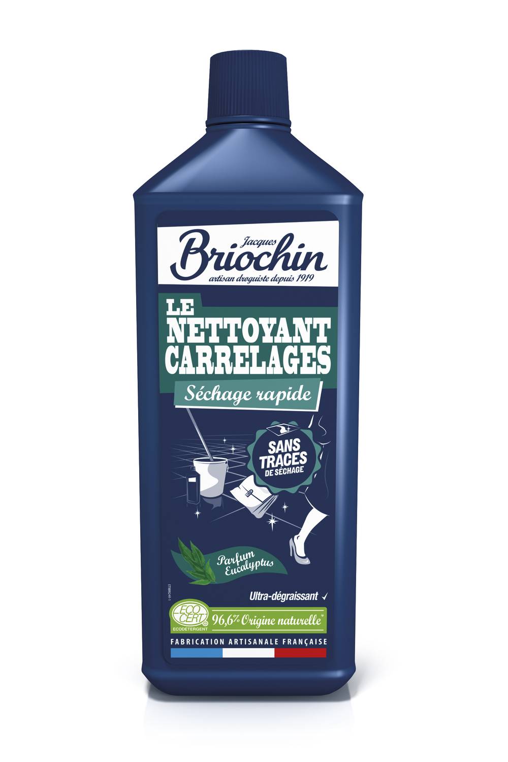 Jacques Briochin - Super nettoyant pour carrelages séchage rapide (1L)