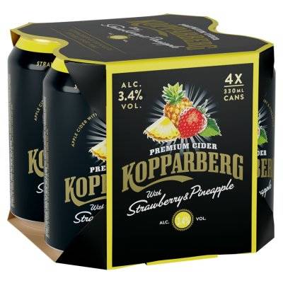 Kopparberg Premium Cider With Strawberry & Pineapple (1320 ml)