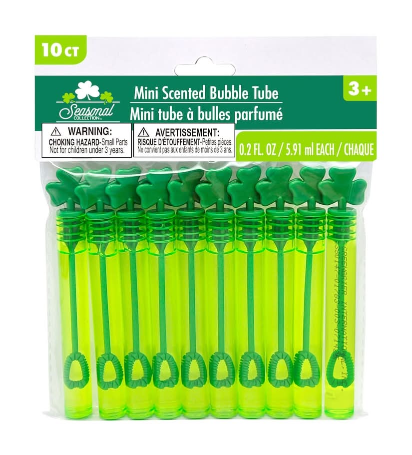 Seasonal Collection Mini Scented Bubble Tubes, 10-pc Pack.