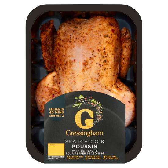 Gressingham Spatchcock Poussin with Sea Salt & Four Pepper Seasoning