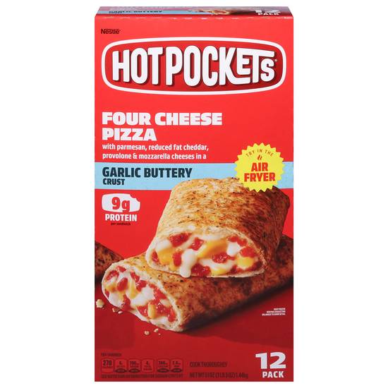 Hot Pockets Nestlé Garlic Buttery Crust Four Cheese Pizza (12 ct)