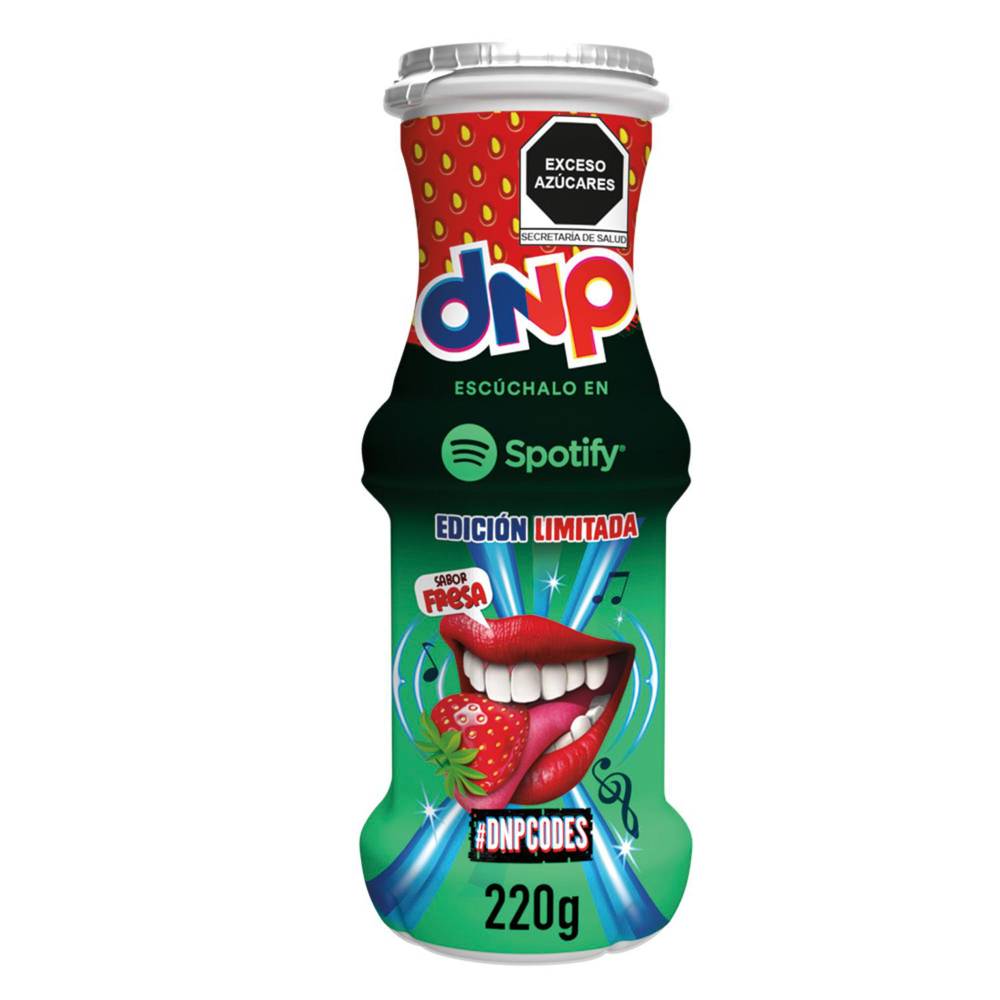 Danup yoghurt bebible sabor fresa (botella 220 g)