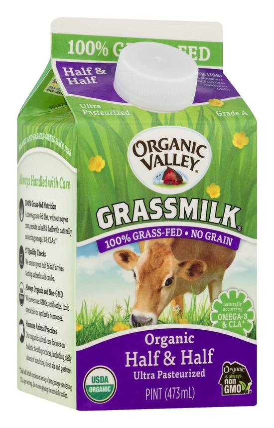 Organic Valley Grassmilk Organic Half & Half (1 pint)