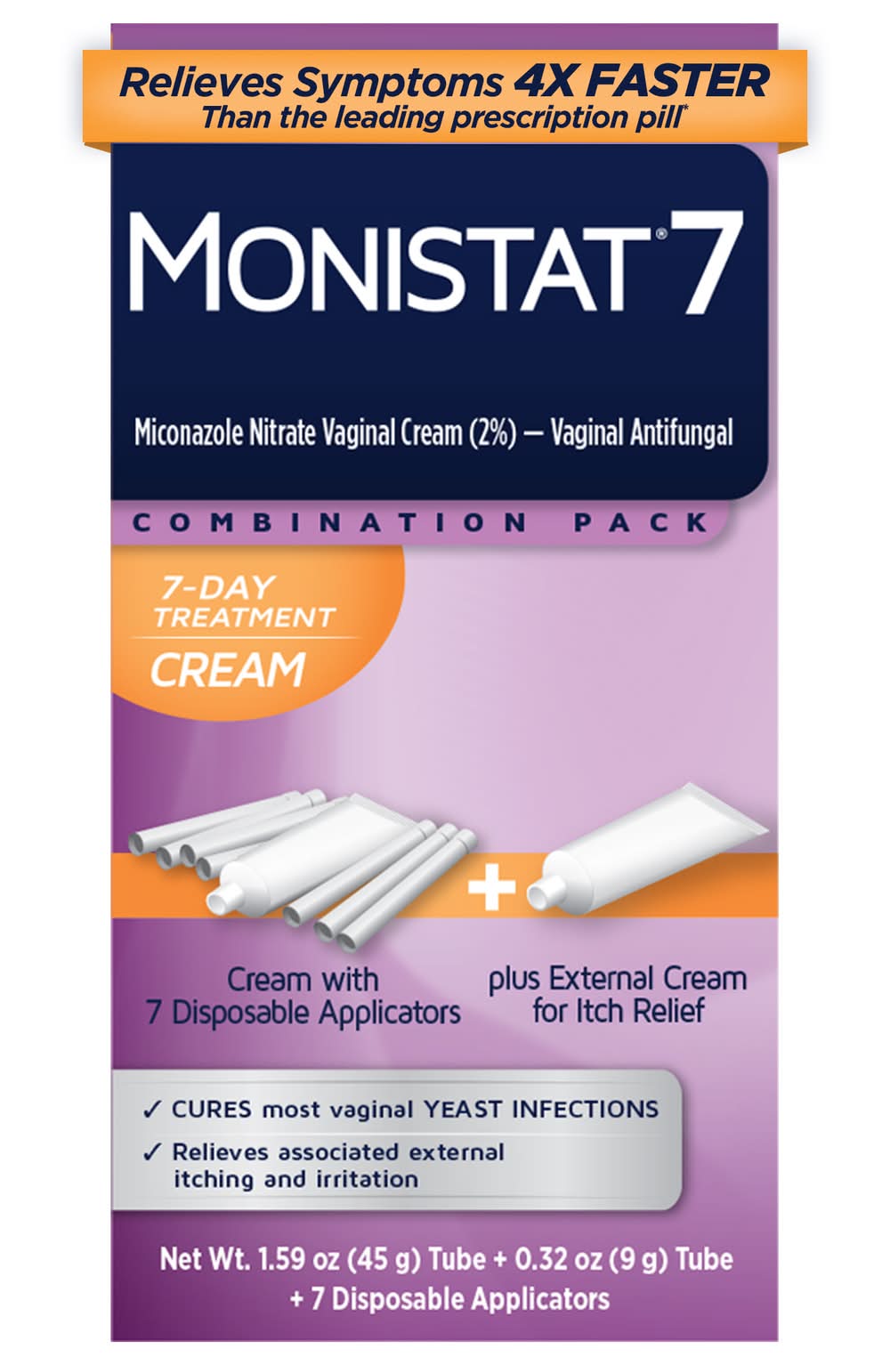 Monistat 7 Day Yeast Infection Treatment Cream (1.91 oz)