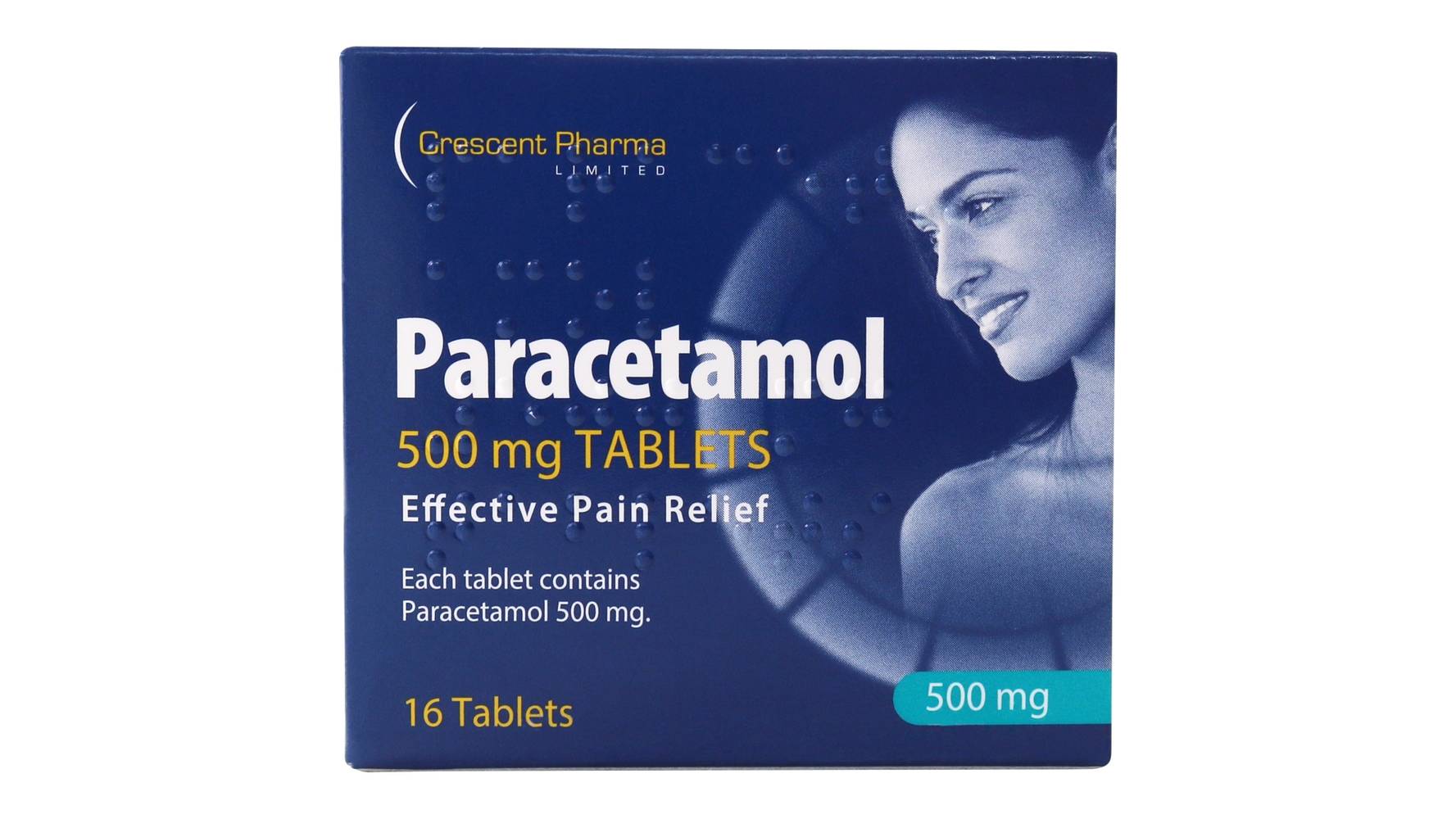 Crescent Pharma Limited Paracetamol 500mg Caplets 16 Caplets