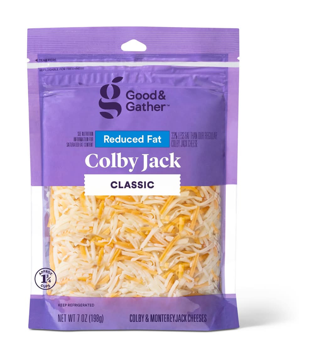 Good & Gather Shredded Reduced Fat Classic Colby Jack Cheese (7 oz)