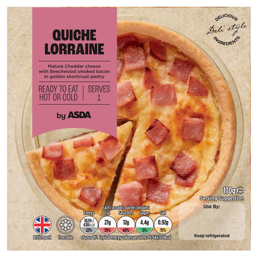 Asda Quiche Lorraine 170g