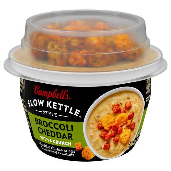Campbell's Slow Kettle Broccoli Cheddar With a Crunch Soup