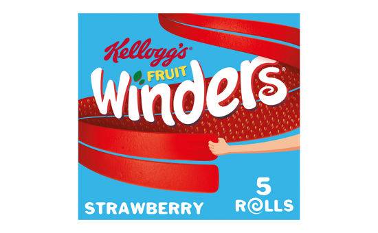 Kellogg's Fruit Winders Strawberry Snack Rolls 5 x 17g