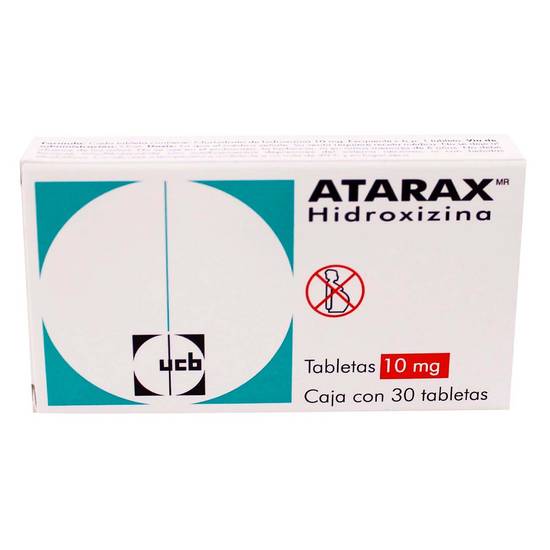 Ucb atarax hidroxizina tabletas 10 mg (30 piezas)
