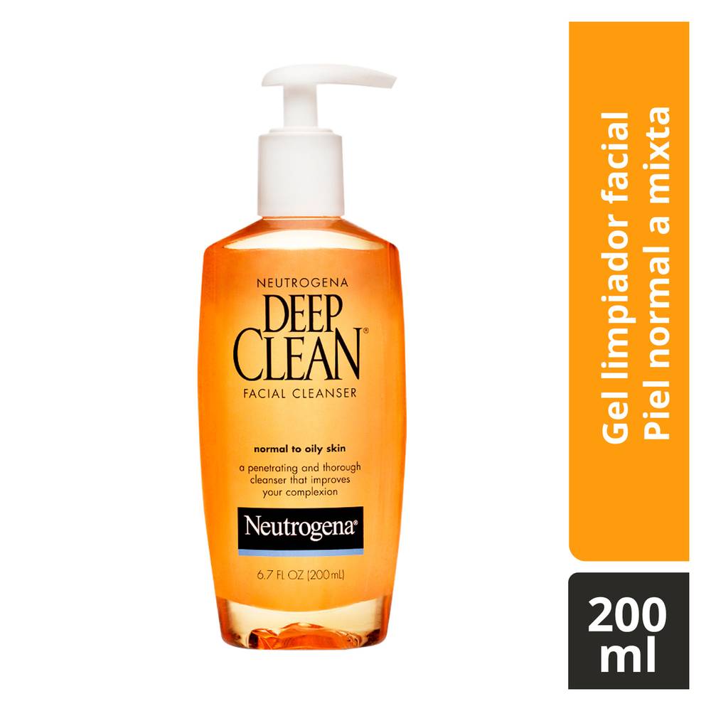 Neutrogena · Limpiador facial deep clean para piel normal a mixta (200 ml)