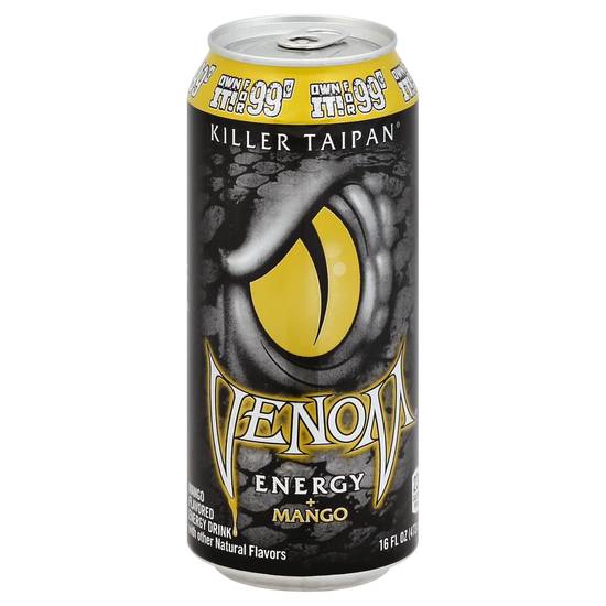 Venom Killer Taipan Energy and Mango Drink (16 fl oz)