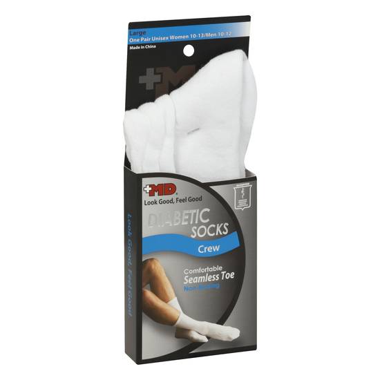 Md Unisex Large Diabetic Socks (1 pair)