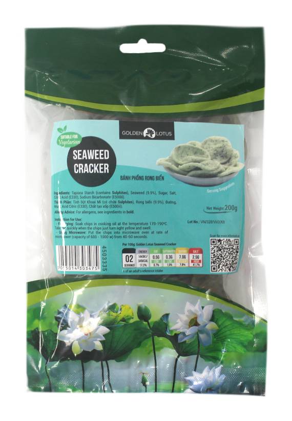 Golden Lotus Seaweed Cracker (200g)