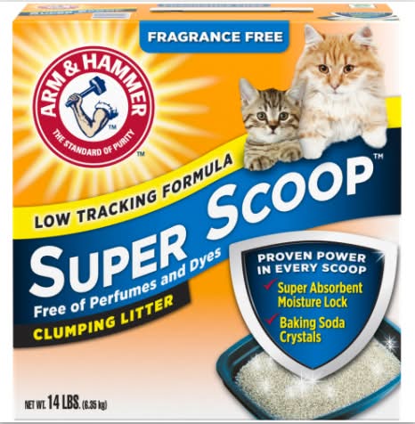 Arm & Hammer Super Scoop Clumping Clay Cat Litter (14 lbs)