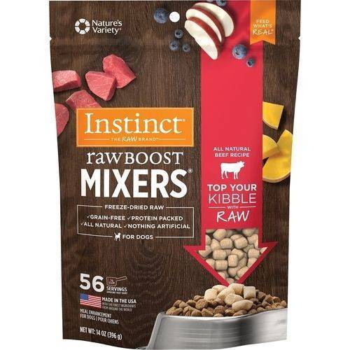 INSTINCT Freeze-Dried Beef Recipe Raw Boost Mixers Dog Food Toppers