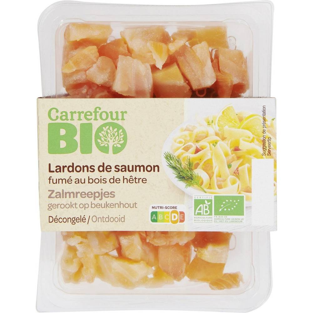 Carrefour Bio - Lardons de saumon (90g)