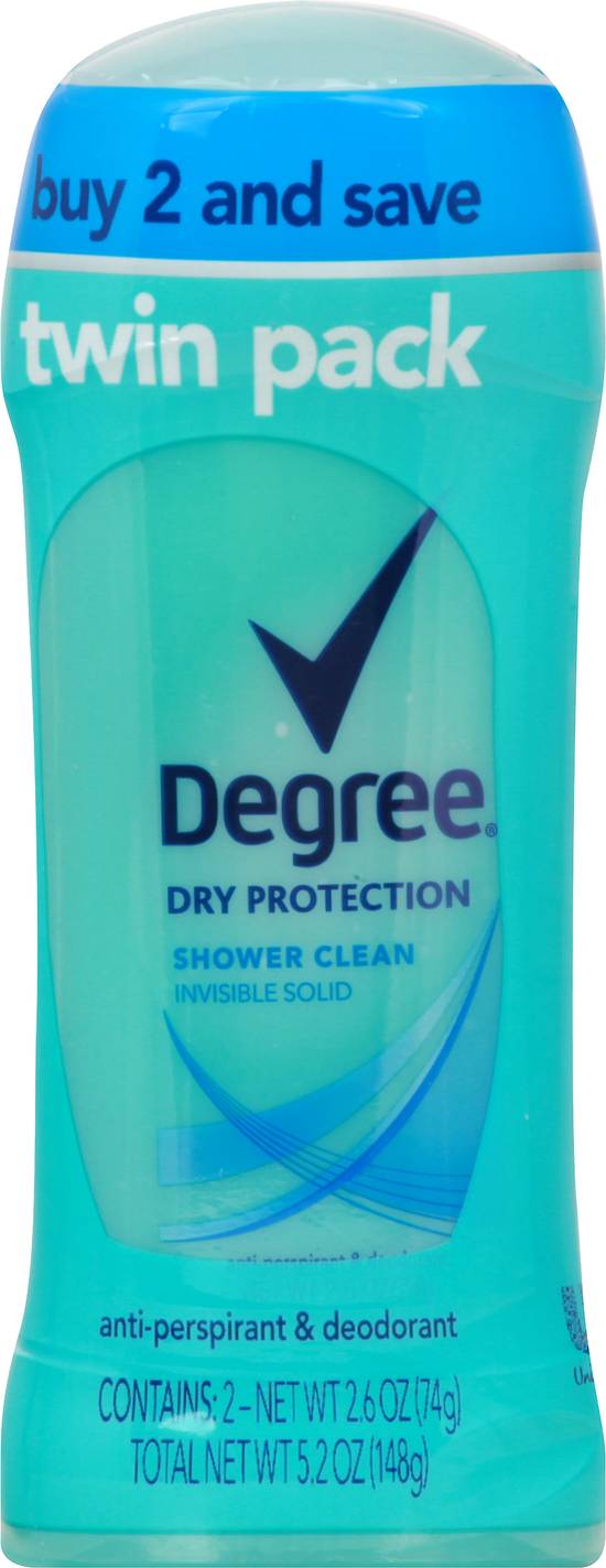 Degree Anti-Perspirant & Deodorant Shower Clean (2 ct)