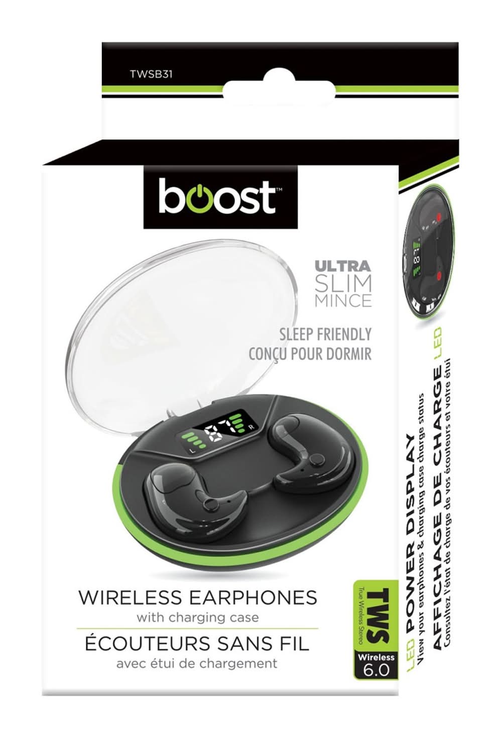 Bone Conduction Earbuds, Black