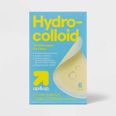 Up&Up Hydrocolloid Gel Bandages For Heels (6 ct)